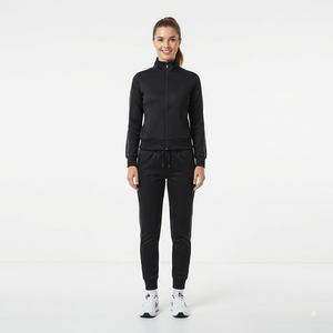 Vêtements de sport pour femmes OEM ODM, ensemble décontracté, veste à capuche en polyester à séchage rapide et pantalon de jogging - Product Image 2