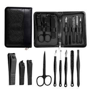 Professional Classic Luxurious Nail Care Set 8 in 1 Manicure Pedicure Stainless Steel Beauty <b>Tools</b> <b>Kit</b> with <b>Bag</b> - Product Image 2