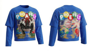 Camiseta de Hombre 2026 al por Mayor, Estilo Vintage Lavado, Transpirable, de Secado Rápido, Manga Corta, Cuello Redondo, Hip Hop, Felpa, Ropa Urbana - Product Image 3