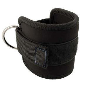Precio al por mayor: Correas de tobillo para ejercicio, levantamiento de pesas, fitness, con anillo en D para cable, soporte de entrenamiento, tobilleras de levantamiento para gimnasio - Product Image 6