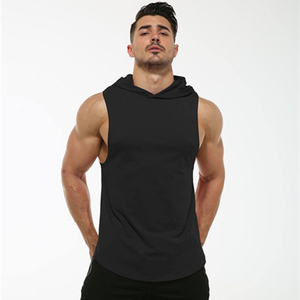 Men's <b>Black</b> Breathable Quick Dry <b>Knitted</b> Anti-Pilling 100% Cotton <b>Tank</b> <b>Top</b> Solid Color O-Neck Sleeveless Casual Workout Wear - Product Image 6