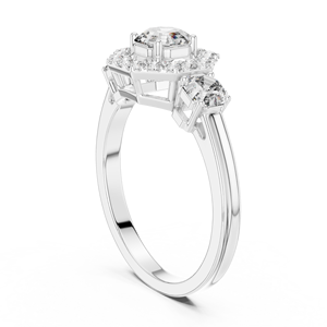 High Polish 925 Sterling Silver Moissanite <b>Diamond</b> <b>Ring</b> Wholesale Jewelry Factory OEM Manufacturer - Product Image 3