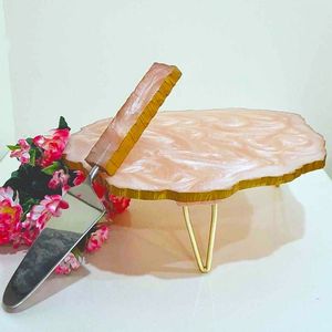 Premium Design Resin Cake Stand Resin Cake <b>Platter</b> Epoxy Resin Cake Stand And Resin Cake <b>Platters</b> At factory Wholesale Price - Product Image 6