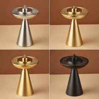 OSCO INTERNATIONAL Porte-encens Indien Aromatique en Acier Inoxydable Motif Clé Grecque Moderne Design Géométrique Finition Argent Brossé 100%