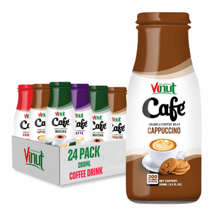 กาแฟอาราบิก้า โรบัสต้า บดละเอียด 280 มล. กระป๋องอะลูมิเนียม VINUT แบรนด์ส่วนตัว รับผลิตแบบ OEM ODM ปราศจาก GMO นม 10 บริกซ์ - Product Image 1