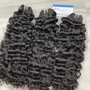 Extensions de cheveux vierges bruts, cheveux bouclés birmans, couleur naturelle, mèches de 14 à 26 pouces, prêtes à être expédiées. - Product Image 4