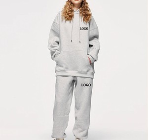 Ensemble de survêtement en coton pour femme, poids moyen, vente en gros, directement de l'usine, faible MOQ, commandes en gros - Product Image 3