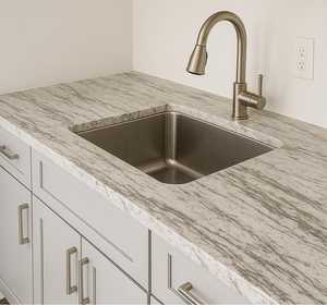 Aspen <b>White</b> Granite Durable Polished Natural Stone Slab for Residential & Commercial Countertops, Floors and Wall <b>Panels</b> - Product Image 2