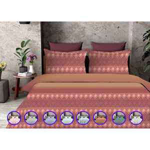 Ensemble de couette matelassée en coton de qualité hôtelière, 100% coton, 60x90 pouces, taille simple, garnissage en polyester - Product Image 1