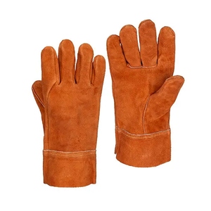 Guantes de Seguridad de Piel de Vacuno Marrón, Diseño Nuevo, Resistentes al Calor y a las Chispas, para Trabajo, Barbacoa, Bomberos, Soldadura y Protección - Product Image 1