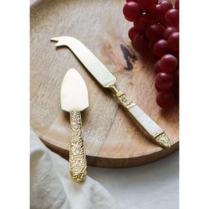 Ensemble de couteaux et trancheurs à fromage design en acier inoxydable avec manche décoratif pour une présentation et un service élégants - Product Image 5