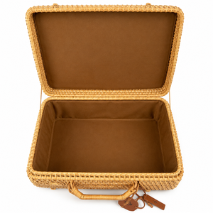 High-quality Bamboo Briefcase Handmade Woven Eco-Friendly Waterproof 4-5L Capacity Luggage Unique Design Mini Carry-on - Product Image 2