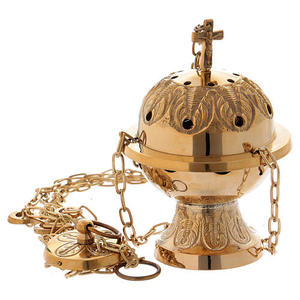 Encensoir Chinois Créatif en Métal TCM 2076, Laiton Antique Fait Main, Couleur Personnalisable, Durable, pour Encens Religieux - Product Image 1