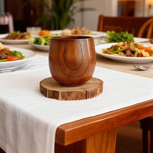 Posavasos de Madera de Diseño Rústico, Hechos a Mano, Ecológicos, Personalizables, de Alta Calidad, para Decoración de Mesa - Product Image 4
