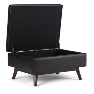 Owen Pouf Contenitore Nero Effetto Invecchiato, Tavolino da Caffè, Sgabelli e Pouf Eleganti - Product Image 6