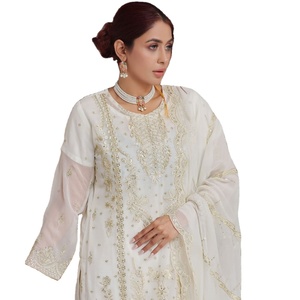 Heavy Designer Party Dress Luxury Suits Original Pakistani <b>Kurta</b> Sets for <b>Women</b> Pakistani Salwar Kameez Readymade Dress - Product Image 1