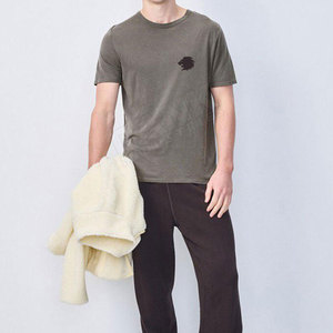 Camisetas de gimnasio para hombre, camisetas que absorben la humedad para hombre, camisetas estampadas de corte holgado 100% algodón para hombre - Product Image 4