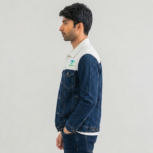 Chaqueta Vaquera de Algodón con Estampado Personalizado para Hombre, Chaqueta Vaquera de Alta Calidad a Precio Económico, Transpirable, con OEM - Product Image 6