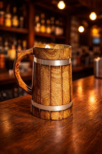 FAIZA CRAFT Poignée de tasse en bois faite à la main, écologique, en bois massif, compatible micro-ondes, certifiée CE, pour café, thé, camping, maison, fêtes - Product Image 3