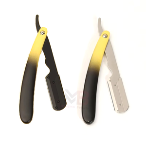 Afeitadora Portátil de Acero Inoxidable con Color Degradado para Hombre, Herramienta para Recortar Cejas y Limpiar la Cara, Cuchilla Manual Clásica - Product Image 2