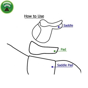 En gros en mousse à mémoire de forme en microfibre tapis de selle cheval - Product Image 2