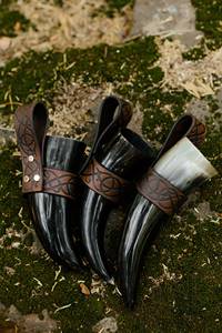 Vente chaude M.I.G. Chopes à boire vintage Viking en corne de buffle naturelle, fabriquées à la main, polies, écologiques, pour la chambre à coucher - Product Image 5