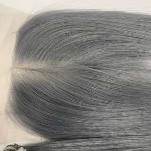 Bone Straight Raw Donor Hair Gris Tono claro Color Precio al por mayor de fábrica Extensiones de cabello humano vietnamita - Product Image 3