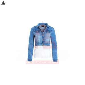Chaqueta vaquera de servicio OEM, muy vendida, de alta calidad, estilo casual urbano para mujer. - Product Image 4