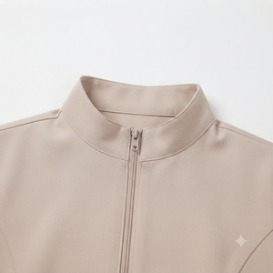 Tenue médicale personnalisée pour femme, uniforme d'hôpital à fermeture éclair avant, manches longues, en tissu tissé, avec détection d'aiguilles, thermocollage sans couture, pour le personnel infirmier - Product Image 5