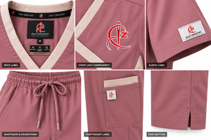 Ensemble d'uniformes infirmiers en tissu tissé polyester/coton de haute qualité, unisexe, service OEM/ODM, blouses d'hôpital, couleurs et tailles personnalisées - Product Image 3