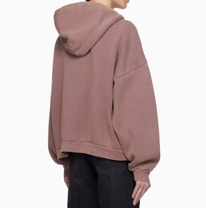 Sudadera con Capucha Oversize Unisex, Color Rosa Polvoriento, con Cordón Ajustable, Felpa Francesa, Algodón Ecológico, Invierno, Tie-Dye - Product Image 5