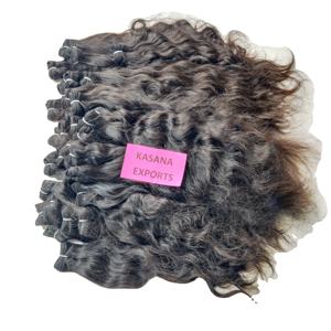 Perruque de dentelle de vague profonde de temple indien vierge cheveux humains bruts non traités cuticule alignée traitement chimique aucune boucle lâche - Product Image 2