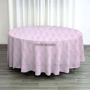 Manteles de Algodón con Estampado Floral Hechos a Mano, de Alta Calidad, con el Mejor Técnica de Impresión para Bodas, Hoteles y Restaurantes - Product Image 2