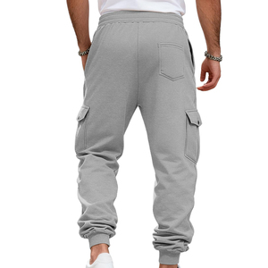 Mens Custom Design Cargo Sweatpants Warm Winter Joggers Comfortable Drawstring Waist Casual Pants For Outdoor And Indoor Wear - Product Image 6