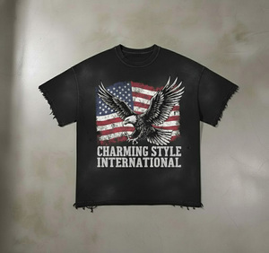 T-shirts à manches courtes personnalisables avec logo imprimé, 100 % coton tricoté, couleur unie, pour hommes et femmes, vente en gros - Product Image 2