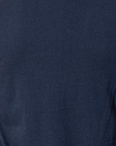 Camiseta de manga raglán azul marino y amarillo mostaza para hombre, cuello redondo, corte regular, informal, de color sólido, tejida en algodón, en venta. - Product Image 3