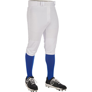 Pantalon de baseball blanc pour femme, taille élastique, jambe fuselée, en polyester anti-humidité, imprimé, anti-accroc, personnalisable pour équipe - Product Image 3