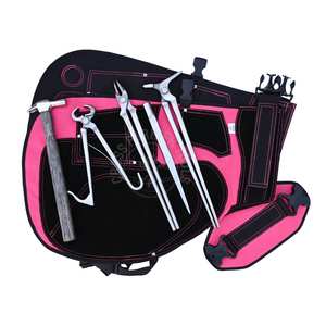 Kit de Herramientas de Herrador del Fabricante para Herradurado con Delantal de Herrador, Cortador de Pezuñas, Pinza de Agarre Seguro, Pinza de Cabeza Redonda y Separador de Zapatas - Product Image 1