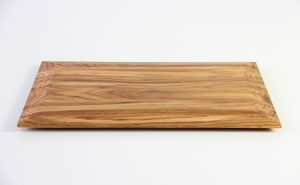 Plateau de service en bois de frêne, style plateau, rebord surélevé, poignée fine, grain naturel, HORECA, OEM, personnalisé, Vietnam - Product Image 5