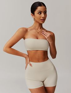 Wholesale High Quality Breathable Sport Bra for Women Yoga Fitness Backless Halter Neckline Front Logo High Support Sets - Product Image 4