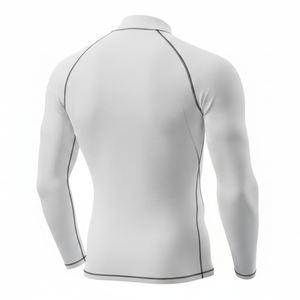 Maillot de compression pour homme en polyester, vêtements de fitness pour musculation - Product Image 5