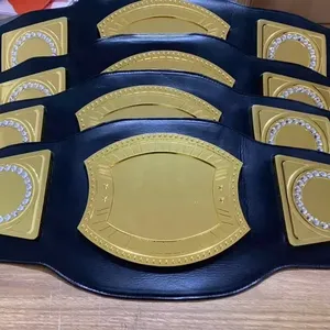 Ceinture de champion personnalisée par le fabricant, robuste, grande plaque en métal doré, pour la lutte, la boxe, les arts martiaux, ceintures de championnat WWF - Product Image 1