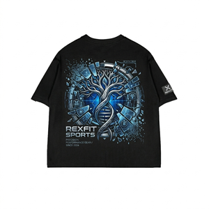 Fabricante de Ropa, Camisetas Casuales al por Mayor, 250 Gramos, Impresión DTG, Camisetas al por Mayor 100% Algodón Lavado, Camisetas Unisex Estilo Urbano - Product Image 5