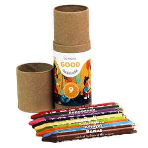 Custom Logo Plantable <b>Seed</b> Crayons - 10 Colors Non-Toxic Eco Friendly Crayon Set for Kids - Product Image 1