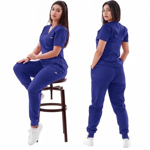 Conjunto de Uniformes Médicos para Mujer, Cómodos, de Algodón y Poliéster, en Todas las Tallas y Colores, Venta al Por Mayor - Product Image 3