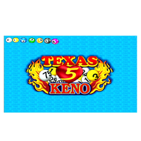 Distributeur automatique de jeux à monnayeur Texas Keno 5 Hearts avec moniteur unique, carte de jeu WMS550 POG, prise UE 110/220V