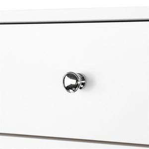 Comodino Moderno di Lusso a Due Livelli con Cassetti in Rovere Bianco, Design Elegante Francese per Arredamento Camera da Letto - Product Image 4