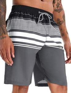 Pantalones cortos vintage personalizados con cordón ajustable para hombre, talla grande, con parche bordado desgastado, 100% algodón. - Product Image 5