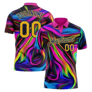 Camiseta Deportiva Polo Sublimada con Nombre/Número de Equipo Personalizado, MOQ Bajo, Elástica en 4 Direcciones, Secado Rápido, Fibra de Poliéster, Manga Corta - Product Image 3