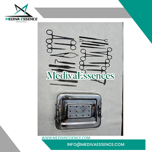 ชุดเครื่องมือผ่าตัดเปลือกตาสำหรับศัลยกรรมกระดูกและข้อ ได้รับการรับรองมาตรฐาน ISO13485 เคลือบสีดำทั้งชุด - Product Image 5